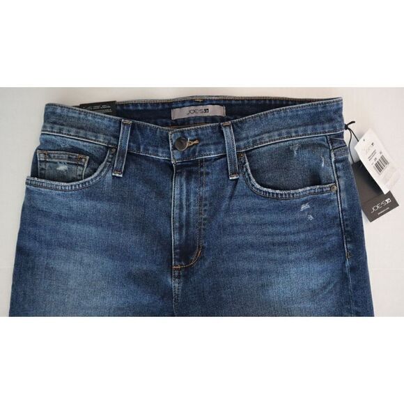 Joe's Jeans Women's Sz 28 Blue Boyfriend Niki Distressed Straight-Leg Jeans $189 - Picture 6 of 9
